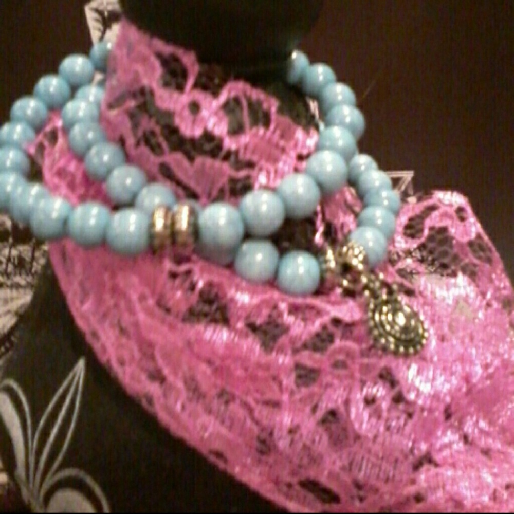 NWT set of 2 turquoise color bracelets